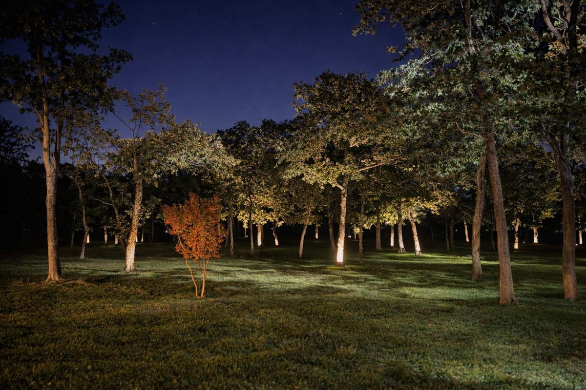 Complete property lighting design for a high-end Dallas-area residential estate